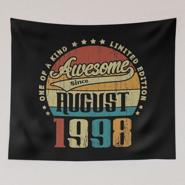 Item preview, Vintage August 1998 One Of A Kind Awesome Since August 1998 22nd Birthday Gift 22 Years Old designed and sold by Takatv.