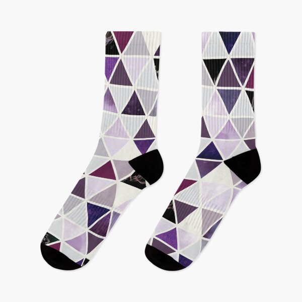 Item preview, Minimalist Purple and Smoke Triangles designed and sold by phoenixlite.