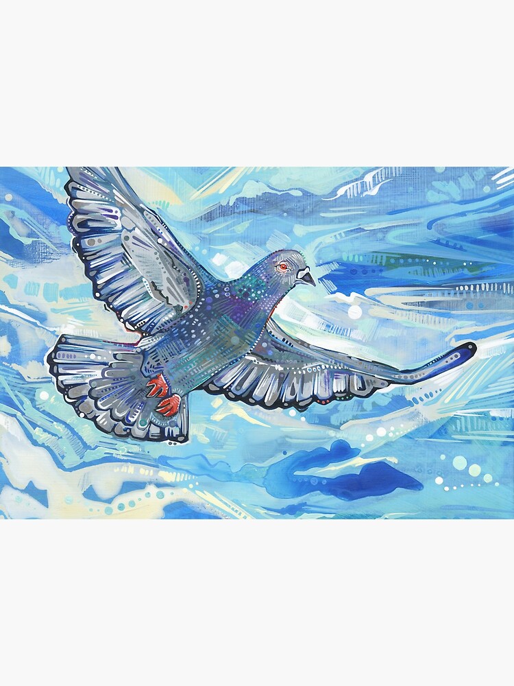 Rock Pigeon Painting - 2012 by gwennpaints