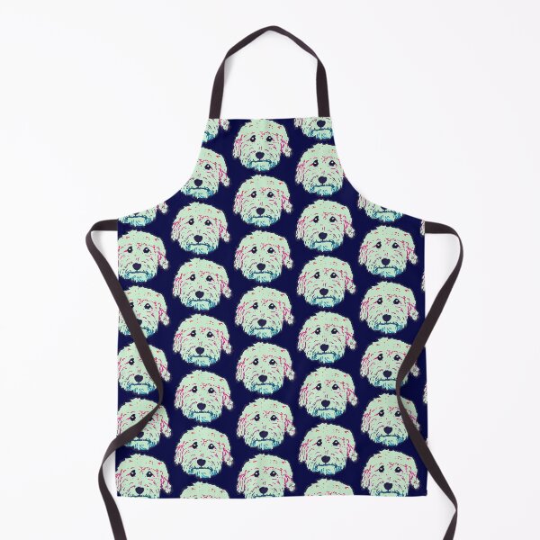 Item preview, Goldendoodle! Labradoodle! Adorable doodle teddy bear dog - in Navy, mint and multi colors designed and sold by smooshfaceutd.