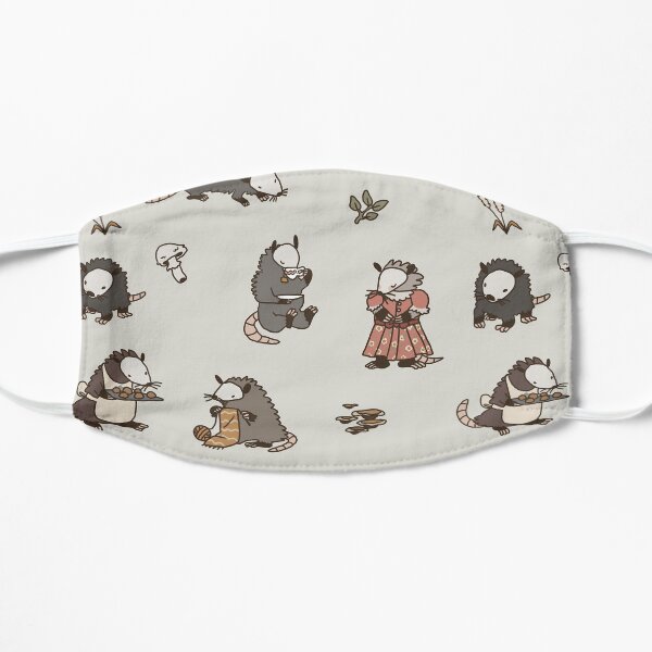 Cottagecore Opossums Mask