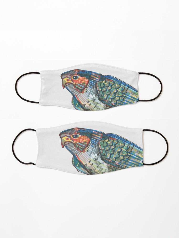 Alternate view of Peregrine Falcon Drawing - 2015 Mask