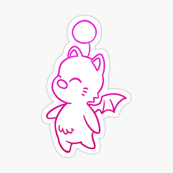 Item preview, Final Fantasy - Moogle designed and sold by RikDrawsThings.
