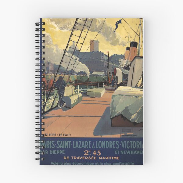Item preview, Dieppe vintage travel poster designed and sold by stickart-marek.