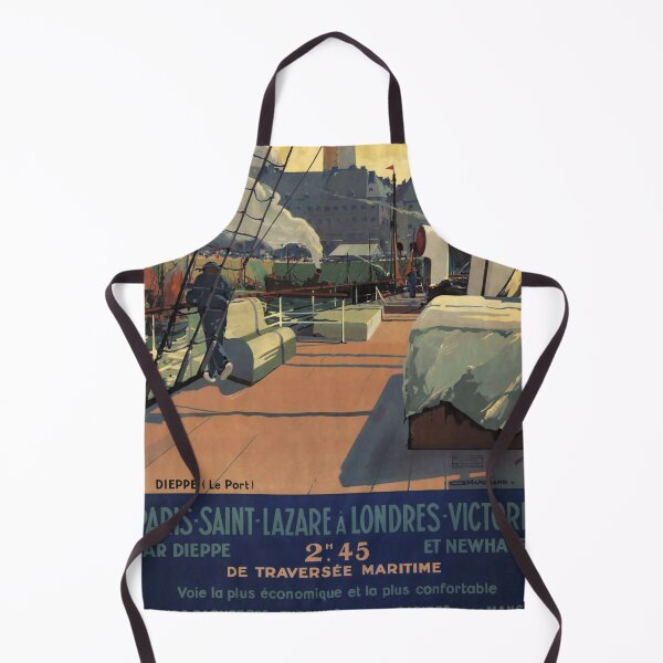 Item preview, Dieppe vintage travel poster designed and sold by stickart-marek.