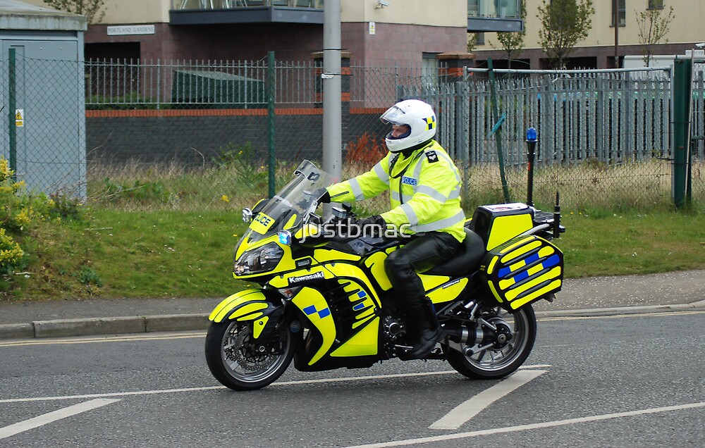 police battery motorbike