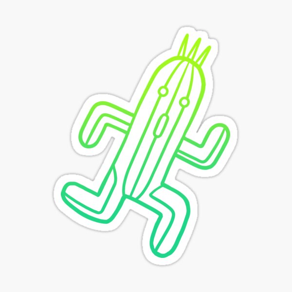 Vista previa del artículo con la obra «Final Fantasy - Cactuar», diseñado y vendido por RikDrawsThings.