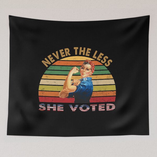 Item preview, Never The Less She Voted Vintage American Flag designed and sold by Kathrine2302.