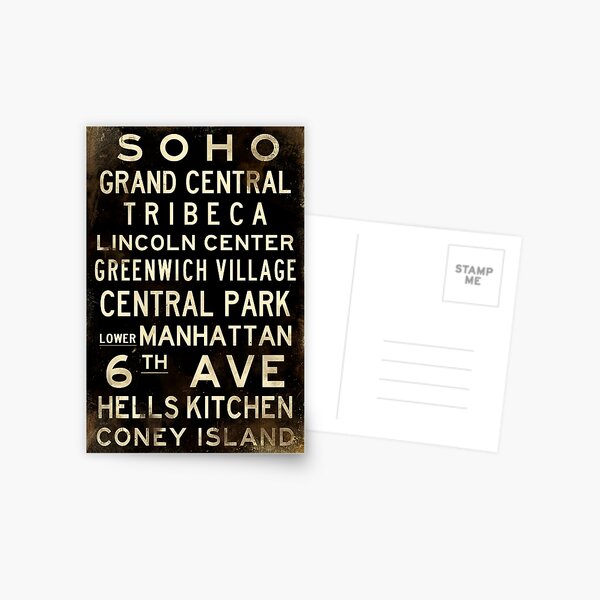 Item preview, New York "SOHO" V1 Distressed subway sign art designed and sold by Subwaysign.
