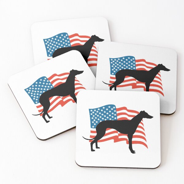 Item preview, Patriotic American Flag Greyhound Dog 4th of July design designed and sold by nikkidawn74.