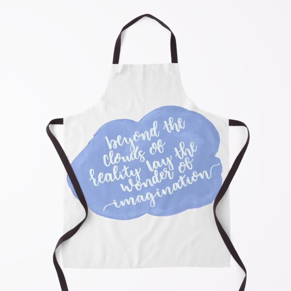 Item preview, Cloud and Imagination Quote White Lettering | Original Watercolor Painting | Hand Lettered Quote designed and sold by merakiandmind.