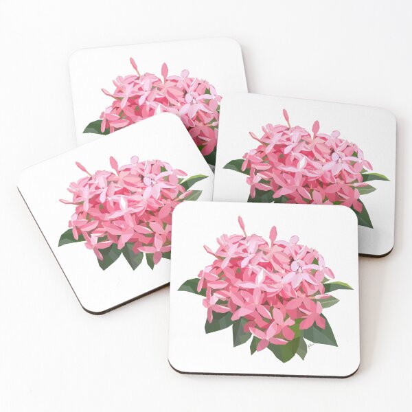 Item preview, Pink Ixora designed and sold by belly-e-luna.