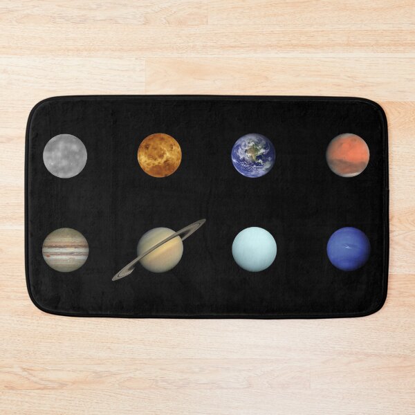 Item preview, Solar System Planets Larger Wallpaper Pattern designed and sold by AmbroseAnn.