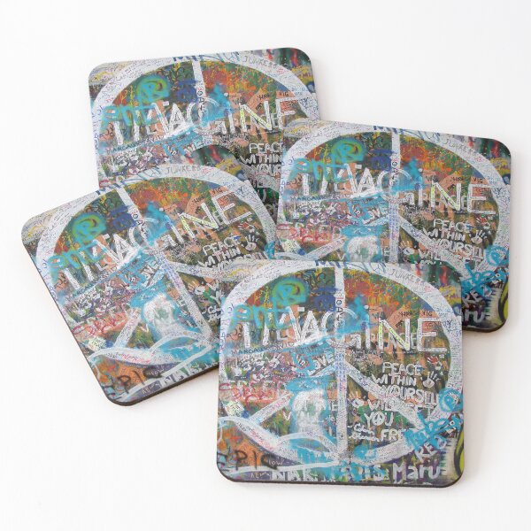 Item preview, Graffitied Imagine Wall in Prague, Czechia designed and sold by Adam-Jones.