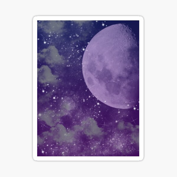 purple galaxy Sticker