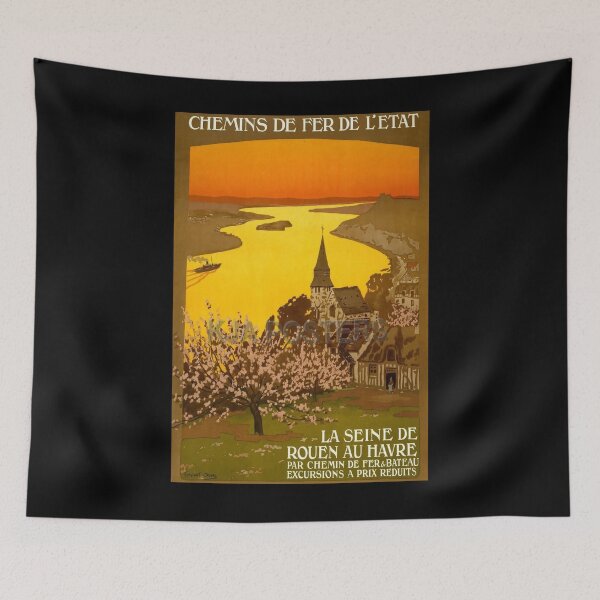 Item preview, ETA La Seine de Rouen au Havre vintage travel poster designed and sold by stickart-marek.