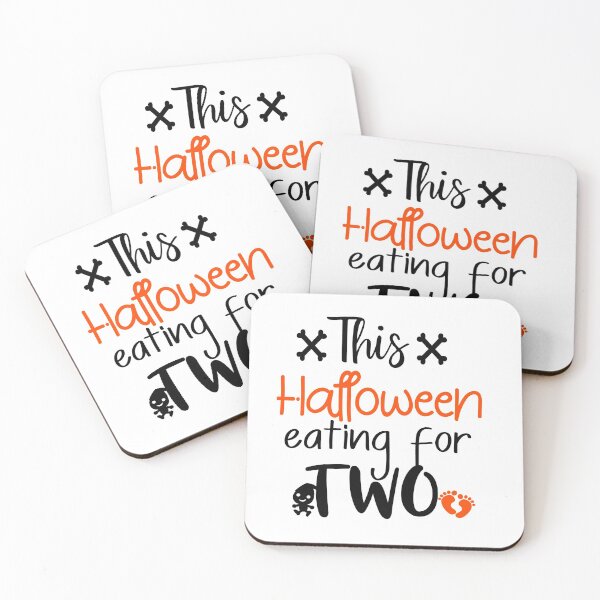 Item preview, This Halloween Eating for Two -Halloween Pregnancy Announcement designed and sold by younghopes.