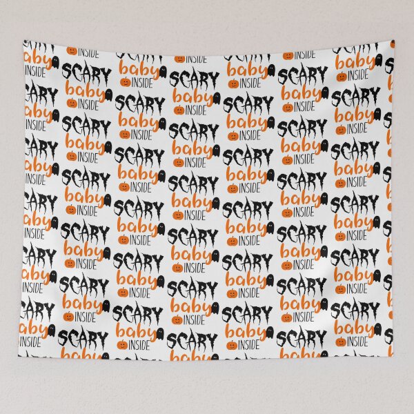 Item preview, Scary Baby Inside -Halloween Pregnancy Announcement designed and sold by younghopes.