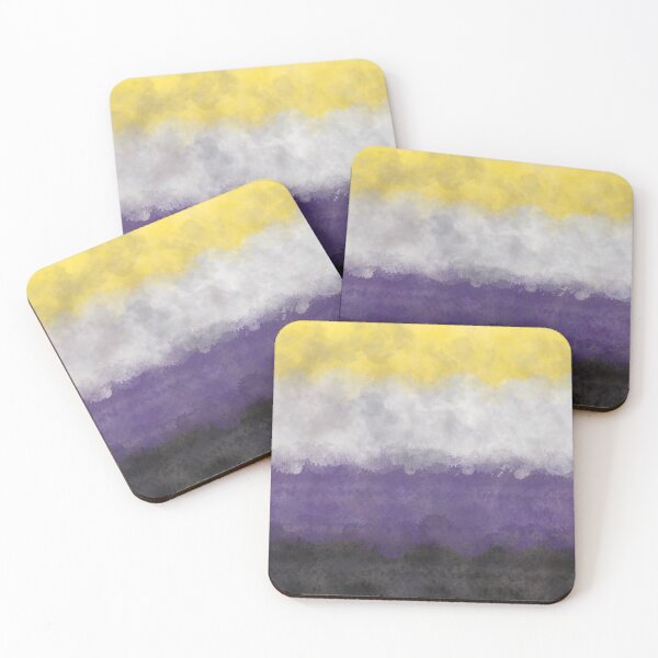 Item preview, Distressed Nonbinary Pride Flag designed and sold by Liam Connors-Smith.