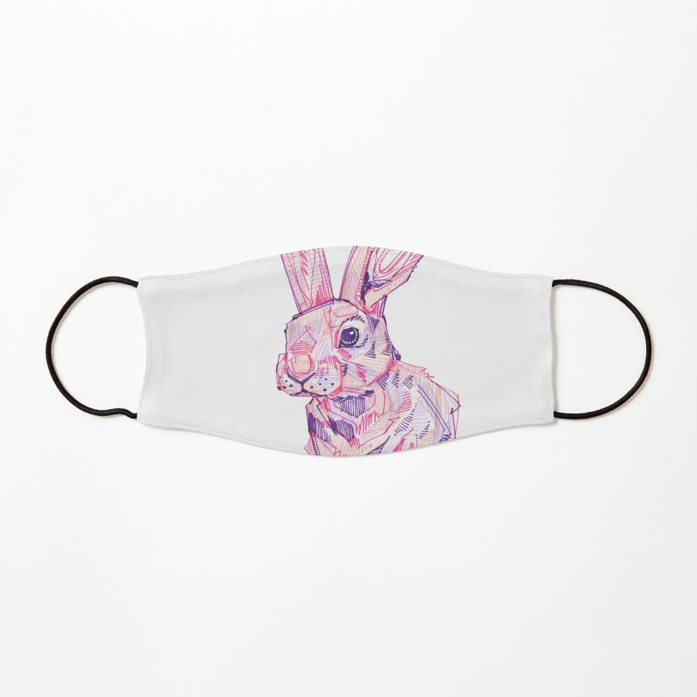 Pink Rabbit Drawing - 2017 Mask