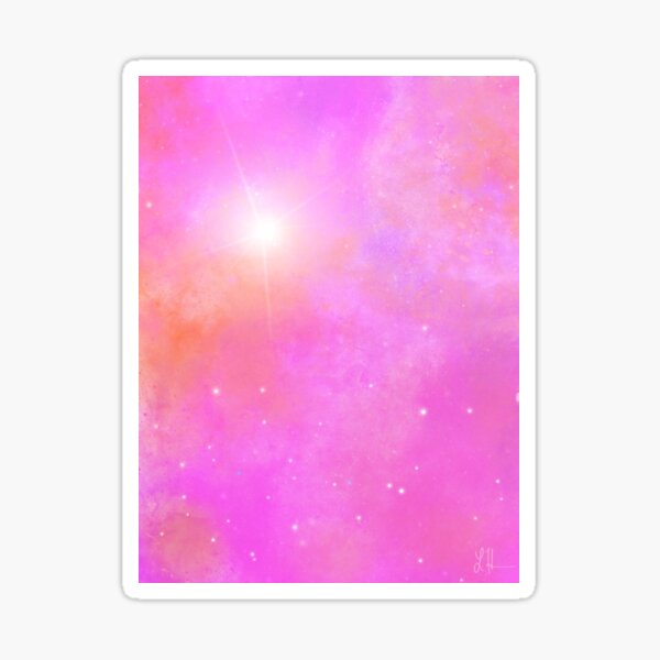 Pink Galaxy Sticker