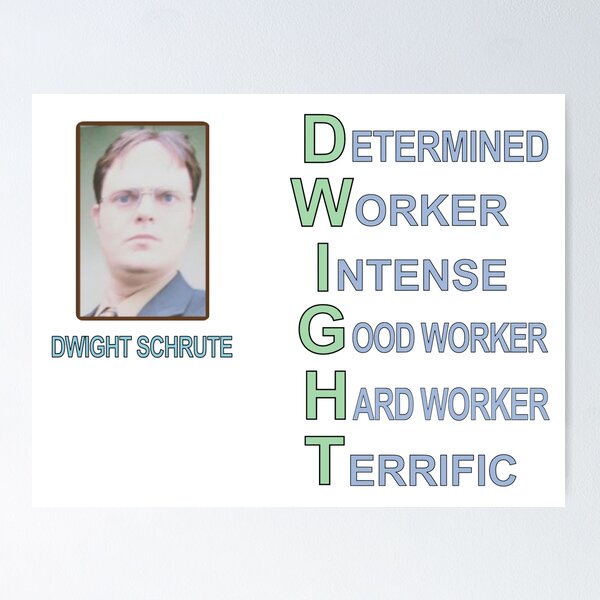 Item preview, D.W.I.G.H.T. designed and sold by sjwat.