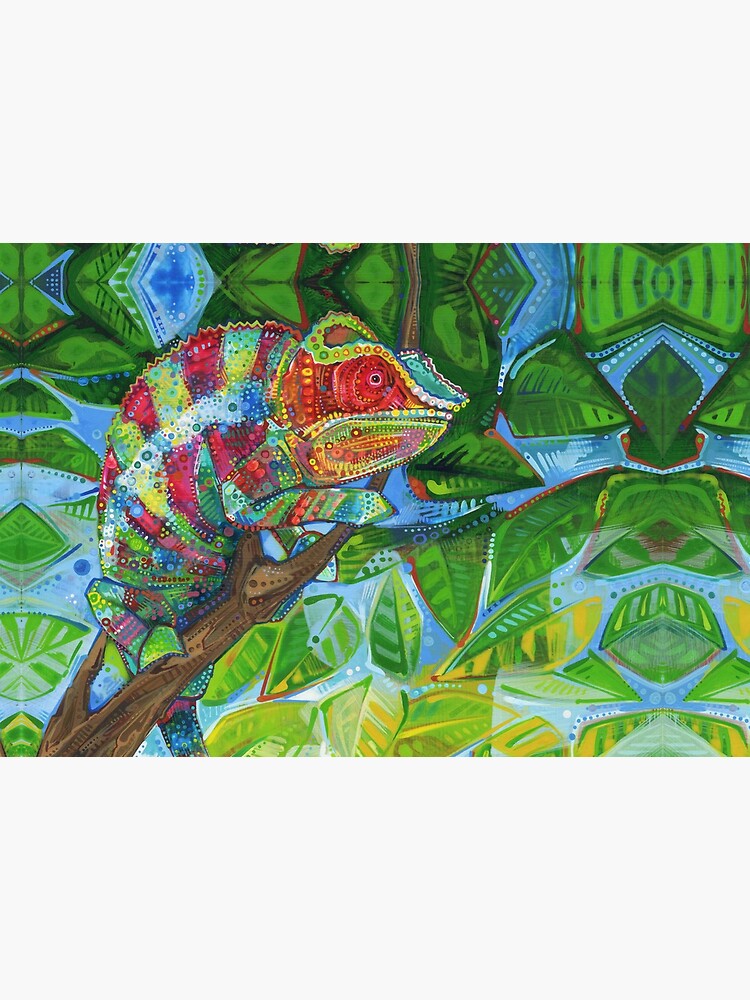Panther Chameleon Painting - 2012 by gwennpaints