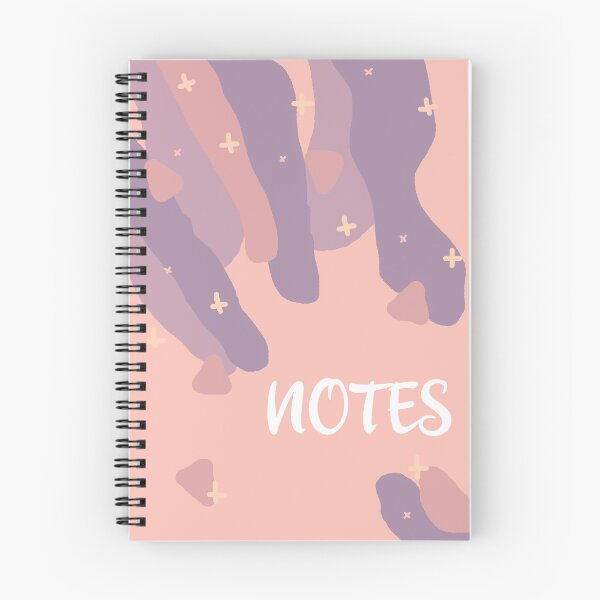 Item preview, pink and purple notebook designed and sold by CosmosStickers.