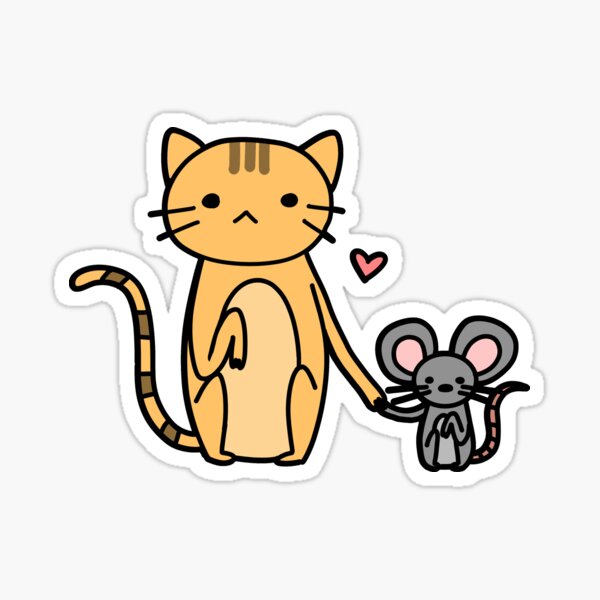 Item preview, Cat and Mouse Love Black designed and sold by Atheena.