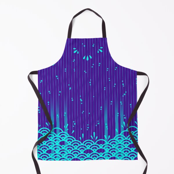 Artikelvorschau, Cyan Blue Seigaiha auf Lila entworfen und verkauft von rubydian.