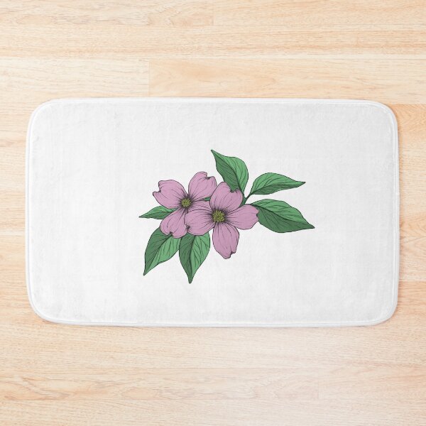 Item preview, Pink and green dogwood flowers and leaves designed and sold by kennathacker.
