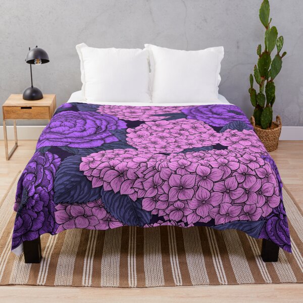 Item preview, Peony and hydrangea in pink and violet designed and sold by Katerina Mitkova Kirilova.