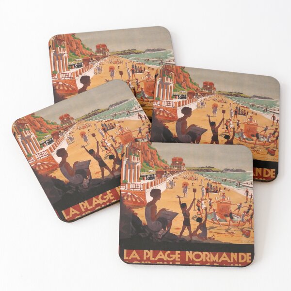Item preview, La Plage Normande designed and sold by stickart-marek.