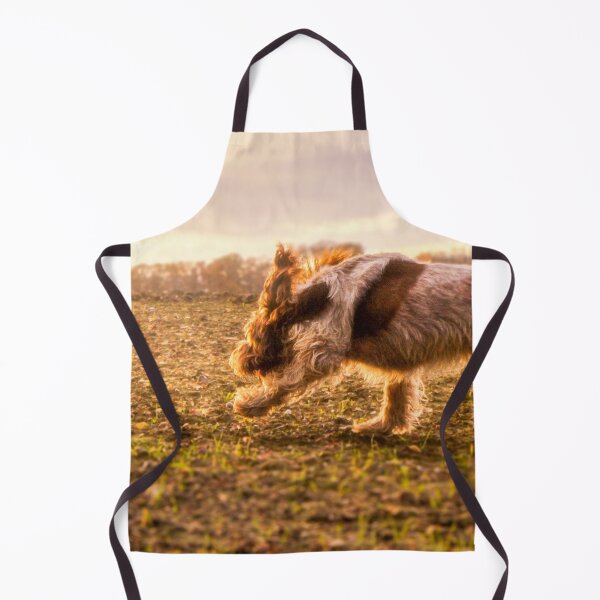 Item preview, Brown Roan Italian Spinone Dog in Action designed and sold by FOLK ART FUSION by heidiannemorris.