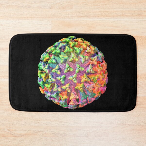Item preview, Coronavirus Rainbow on Black designed and sold by Russell Kightley.
