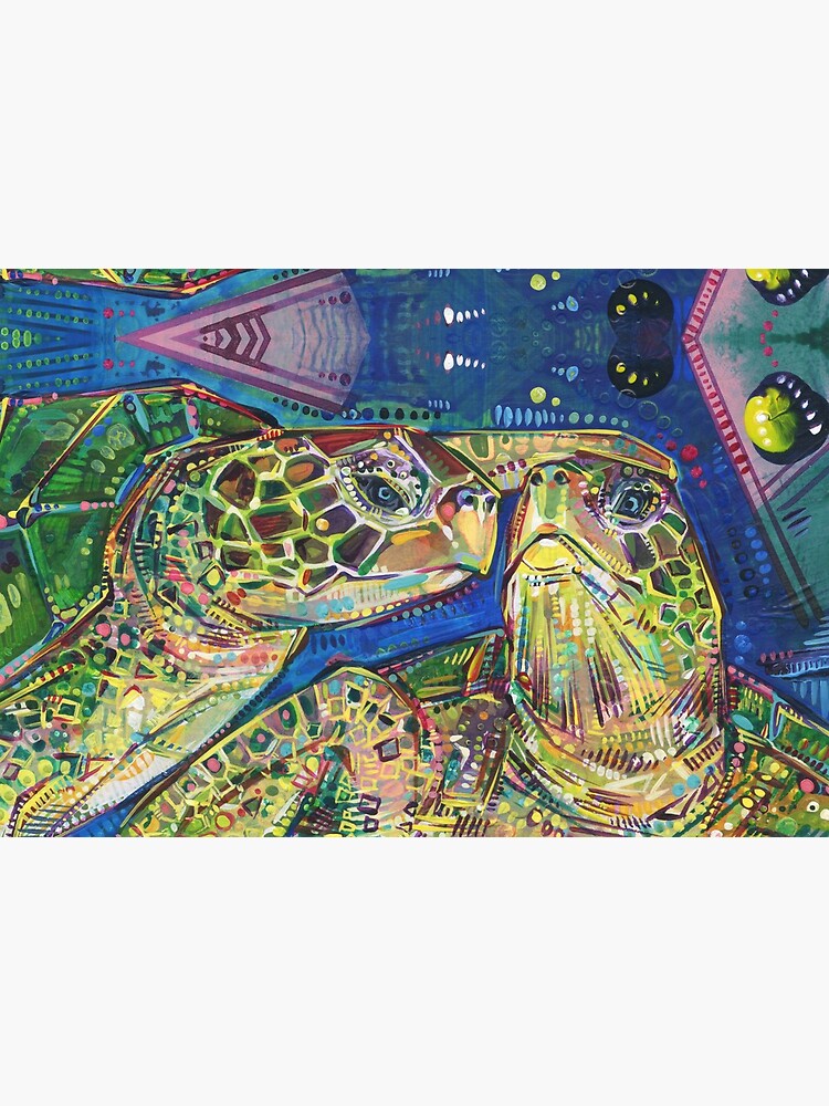 Turtles Two Painting - 2016 by gwennpaints