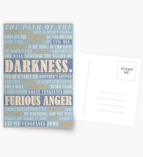 Pulp Fiction: Ezekiel 25:17 Postcards