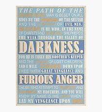 Pulp Fiction: Ezekiel 25:17 Photographic Print