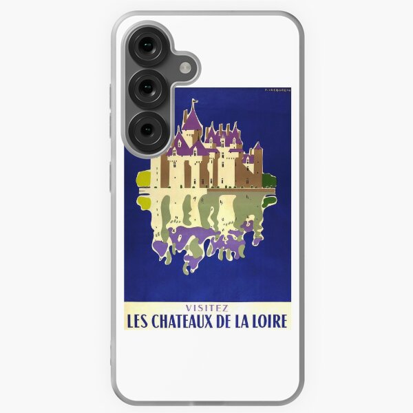 Item preview, Chateaux de la Loire vintage travel poster designed and sold by stickart-marek.