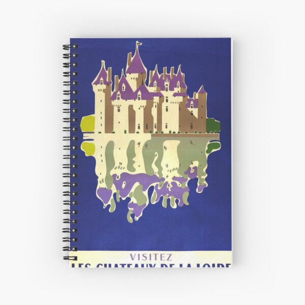 Item preview, Chateaux de la Loire vintage travel poster designed and sold by stickart-marek.