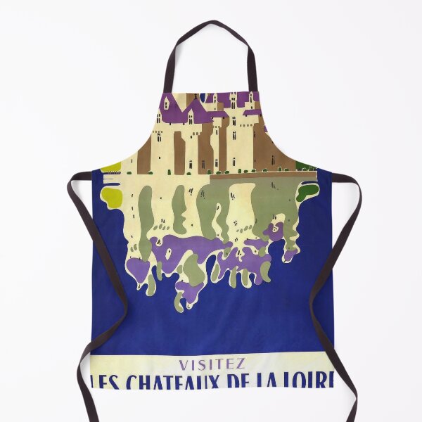 Artikelvorschau, Chateaux de la Loire vintage travel poster entworfen und verkauft von stickart-marek.