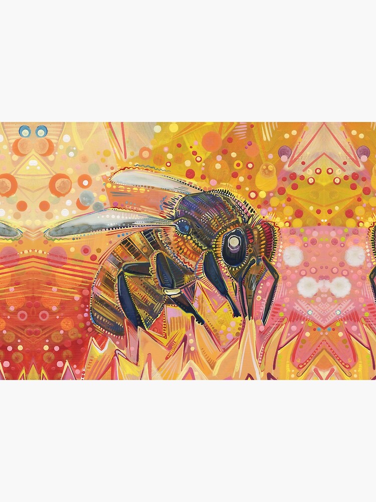 Western Honey Bee Painting - 2012 by gwennpaints
