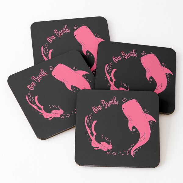 Item preview, Freedive Girl with Whale Shark - Pink and Black designed and sold by TheSaltSirens.