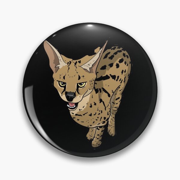 Item preview, angry caracal cat with beautiful fur gift for caracal friends designed and sold by elnino8.