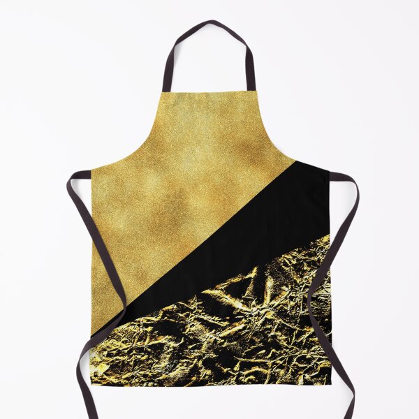 Item preview, Stylish Gold Metallic & Black Abstract designed and sold by Lucky-Town-Art.