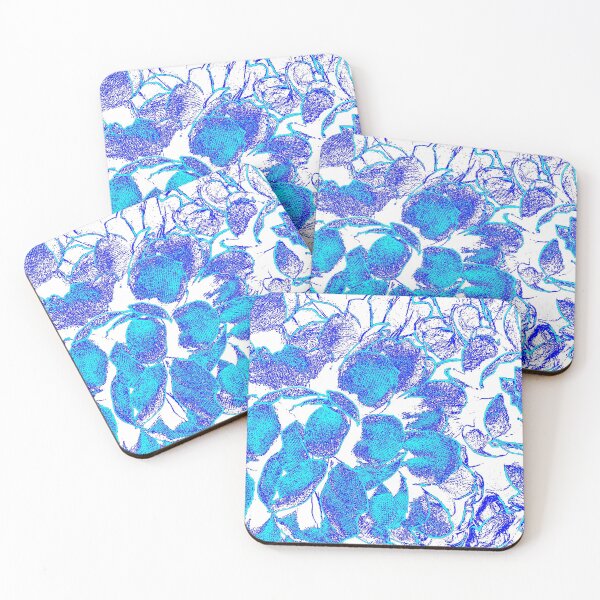 Item preview, White & Blue Blues by Iritof designed and sold by iritof.