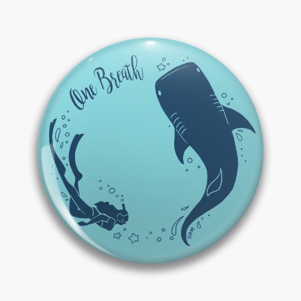 Item preview, Freedive Girl with Whale Shark - Ocean Blue designed and sold by TheSaltSirens.