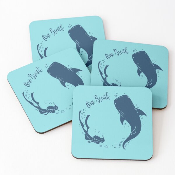 Item preview, Freedive Girl with Whale Shark - Ocean Blue designed and sold by TheSaltSirens.