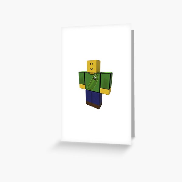 Dabbing die noob - Roblox Greeting Card by Holman Pares