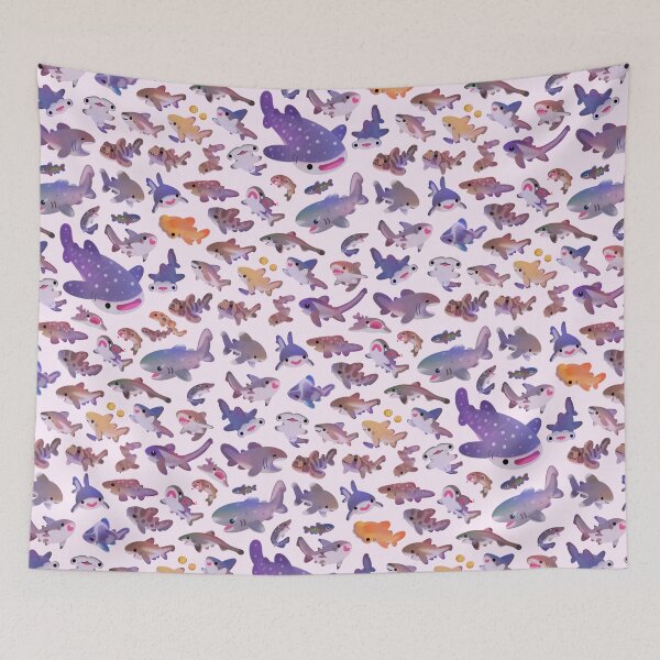 Item preview, Shark day2 - name or bright bg version designed and sold by pikaole.